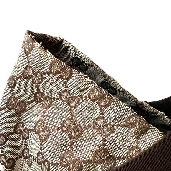 Gucci Vintage GG Canvas Tan & Brown Tote Bag - Picture 11 of 11